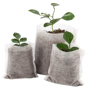 生分解性不織布植物キノコマンゴー310ガロン成長バッグ庭用プラスチック保育園バッグポットを交換