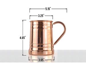 Gobelets en cuivre véritable 16 oz, fait à la main, sans danger pour les mulet de moscou, tasses personnalisées - Product Image 4