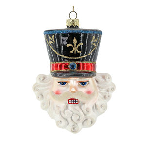 King <span class=keywords><strong>Smiley</strong></span> Head Pendentif en verre Arrangement de scène suspendu Décorations d'arbre de Noël Décorations de Noël Nouvel An <span class=keywords><strong>Couronne</strong></span> rose - Product Image 2