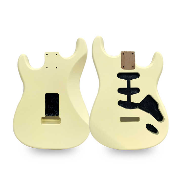 Ufinished Nitrolacquer Polyurethane Electric Guitar Body Matt Alder Wood ST Guitar Body