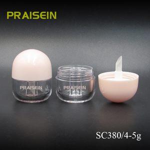 4-5g Tube de brillant à <span class=keywords><strong>l</strong></span>èvres rose avec logo privé personnalisé Emballage de récipient pour masque à <span class=keywords><strong>l</strong></span>èvres en plastique avec applicateur - Product Image 2