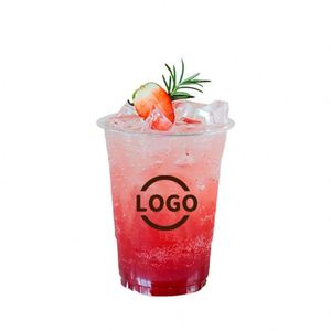 Gobelets à café et à thé jetables en plastique PET transparent de 98 mm avec logo personnalisé, vente en gros d'usine, qualité alimentaire, très demandés - Product Image 3