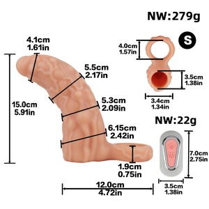 CITYFUN Funda Vibradora para Pene con Vibrador Incorporado, Condón de Silicona para Retrasar la Eyaculación, Anillo Vibrador para Pene, Juguetes Sexuales para Parejas - Product Image 3