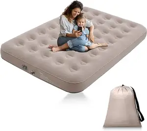 双气垫双睡垫，内置3600毫安电池泵8英寸高充气垫，用于野营家用行李箱床