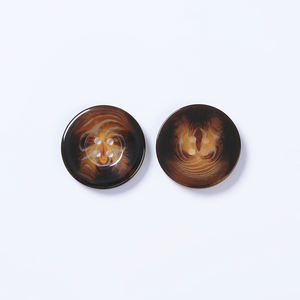 Botones de plástico de resina <span class=keywords><strong>TROYA</strong></span> de 4 agujeros de alta calidad, diseño pulido moderno de color sólido personalizado ecológico para mujeres y hombres - Product Image 5