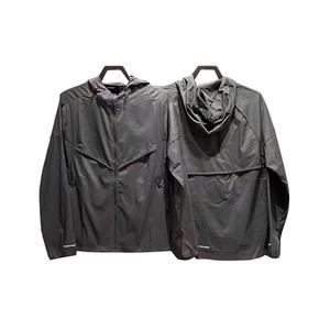 Veste coupe-vent pour homme, veste de sport personnalisée avec logo, respirante, à capuche, légère, protection, <span class=keywords><strong>jogging</strong></span>, veste longue - Product Image 4