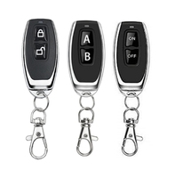 433 MHz RF Télécommande Apprentissage Code EV1527 pour Porte Garage Porte 315MHZ Métal 2 touches sans fil fréquence LED éclairage sans fil