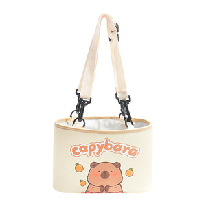 Organizador de Asiento Trasero de <span class=keywords><strong>Coche</strong></span> con Diseño de Capibara, Bolsa de Almacenamiento Colgante de Felpa, Accesorio Interior para Auto con Múltiples Bolsillos para Niños y Mujeres - Product Image 5