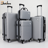 Ensemble de bagages 4 pièces en ABS durable avec roues en TPU Style simple Valise de voyage