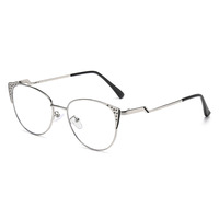 Nouvelles lunettes classiques œil-de-chat plates 2025 pour hommes et femmes, monture métallique, style tendance et moderne