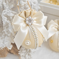 Décoration de Noël Nordique : Boule de Noël de Luxe 8cm en Velours PET Gaufré, Ornements Suspendus 1 Couleur Diamant pour la Maison