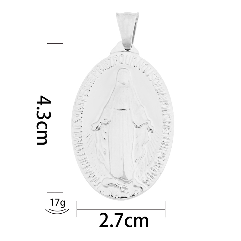 acier 4,3 x 2,7 cm