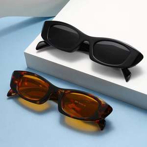 Lunettes de soleil œil de chat polygonales vintage 2025 personnalisées avec logo, pour hommes et femmes, à monture large et irrégulière, protection UV400 - Product Image 3