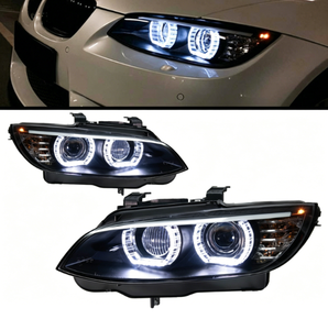 ไฟหน้า LED รุ่นใหม่ สำหรับรถยนต์ซีรีย์ 3 E92 E93 M3 ปี 2006-2012 แบบทัวริ่ง ระบบ DRL 12V 6000K 36W ใช้ได้กับรถยนต์ทั่วไป รับประกัน 1 ปี ติดตั้งง่ายแบบ Plug and Play - Product Image 1