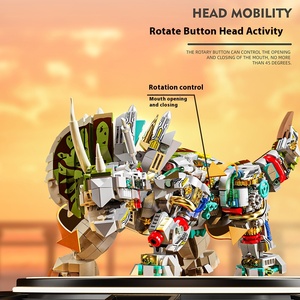 1368 + pcs hạt nhỏ moc khối sterrholophus Đầm Lầy Lắp ráp khối xây dựng thiết lập trẻ em giáo dục tự làm đồ chơi mji 13051 - Product Image 4