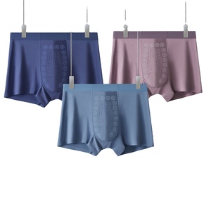 Calzoncillos Boxer Masculinos Cómodos de Modal con Iones Negativos, Antibacterianos, de Tiro Medio, Transpirables y Sin Costuras - Product Image 1