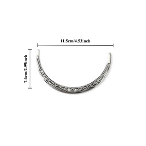 Horquilla para el pelo exquisita, plateada, <span class=keywords><strong>con</strong></span> nudo celta de luna creciente, estilo mítico nórdico, de nicho, estilo brujería, para <span class=keywords><strong>cabello</strong></span> en espiral - Product Image 3