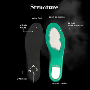 Plantillas <span class=keywords><strong>Dunk</strong></span> con Doble Amortiguación de Aire para Zapatillas de Baloncesto, Plantillas Deportivas de Espuma PU que Absorben la Humedad y el Olor - Product Image 4