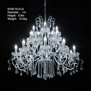 Lampadario in Cristallo Acrilico di Grande Vendita, Grande Paralume Moderno, Lampadario con Perline - Product Image 4