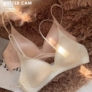 <span class=keywords><strong>Reggiseno</strong></span> da donna <span class=keywords><strong>senza</strong></span> lacci, <span class=keywords><strong>senza</strong></span> cuciture, con scollo a V profondo alla francese, spalline sottili, coppe morbide e <span class=keywords><strong>senza</strong></span> <span class=keywords><strong>ferretto</strong></span> - Product Image 1