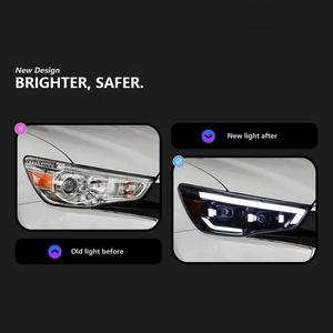 Conjunto de Faros LED de 12V para Mitsubishi <span class=keywords><strong>ASX</strong></span> 2013-2019, con Lente de Proyector Estilo Mercedes y Señal de Giro Dinámica - Product Image 2