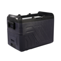 Dropshipping 35L 45L 55L 12V/24V/220V mini réfrigérateur avec serrure et clé plage glacière réfrigérateur voiture 50L 45W réfrigérateur électrique