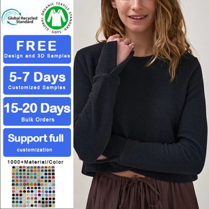 Blouse de maternité longue d'automne à manches longues, haut court pour femme enceinte, t-shirt d'allaitement en coton, vente en gros - Product Image 1