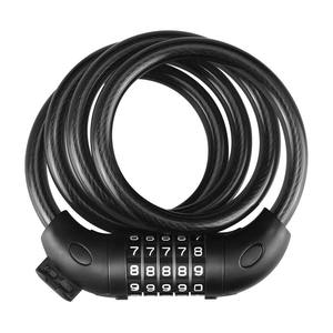 Candado de combinación de cinco dígitos para bicicleta, cable de acero grueso, duradero, antirrobo, para bicicleta de montaña y carretera, equipo de ciclismo - Product Image 2
