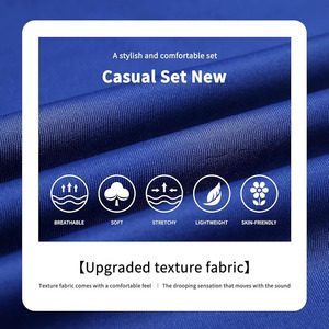 Conjunto Deportivo para Hombre, Ajustado, Liso, Personalizado, a Precio Económico, Ecológico, de Poliéster/Nailon, Antiolor y Transpirable - Product Image 4