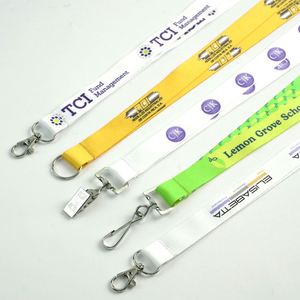 Bestom Custom Logo Lanyards Heat Transfer Printed for Branding Events Promotions Includes <b>Hook</b> Accessory ID Lanyard - Product Image 2