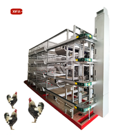 Système d'élevage avicole automatique, cage en métal pour poulets, canards, oies, usage commercial en ferme