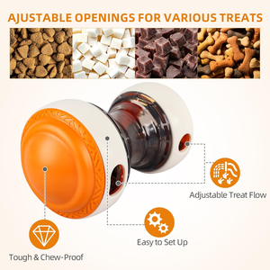 لعبة مطاردة الكلاب التفاعلية AFP موزع كرة قابل للتعديل علاج الحيوانات الأليفة توزيع مغذي أبطأ للكلاب الصغيرة المتوسطة الكبيرة - Product Image 2