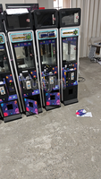 Mini machine de jeu d'arcade à grue à monnayeur, vitrine métallique pour cadeaux