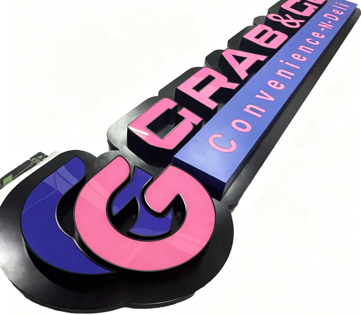 Waterproof 3D LED Channel Letter Custom Front Lit Mini Illuminated Sign for Restaurant Cafe Retail Store Outdoor
