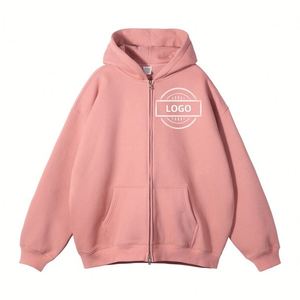 2025 Automne Hiver Nouveau Produit-Sweat à capuche décontracté de style américain épais et chaud avec fermeture éclair pour hommes - Product Image 6