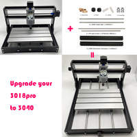 Kit de Extensión del Eje Y para Actualizar la Máquina Láser CNC 3018 a 3040, Mini CNC de 3 Ejes, Mini Router CNC para Madera