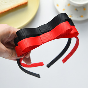Fascia per capelli con fiocco rosso, fasce vintage con nodo, accessori per capelli per donne e ragazze, regalo di accessori per capelli per bambina - Product Image 3