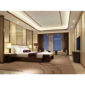 商业酒店家具酒店五星级项目轻豪华酒店卧室家具出售RA-45