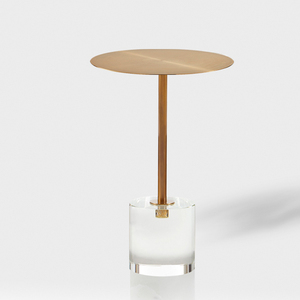 BOSN Splendidamente di Nuova Concezione <span class=keywords><strong>Trasparente</strong></span> Laterale Da Tavolo Da Tavolo in Acrilico con Ottone Studdle - Product Image 1