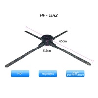 Haute Technologie 3d affichage holographique led projecteur hologramme ventilateur 65 cm