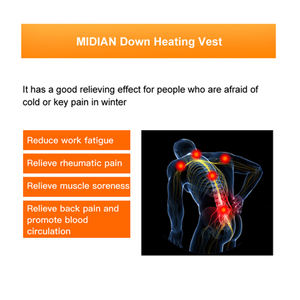 MIDIAN One Stop Functional Clothing DC or USB Output 5V 7.4V 12V <strong>Rechargeable</strong> Battery <strong>Heated</strong> Vest Thermal <strong>Gilet</strong> - Product Image 4