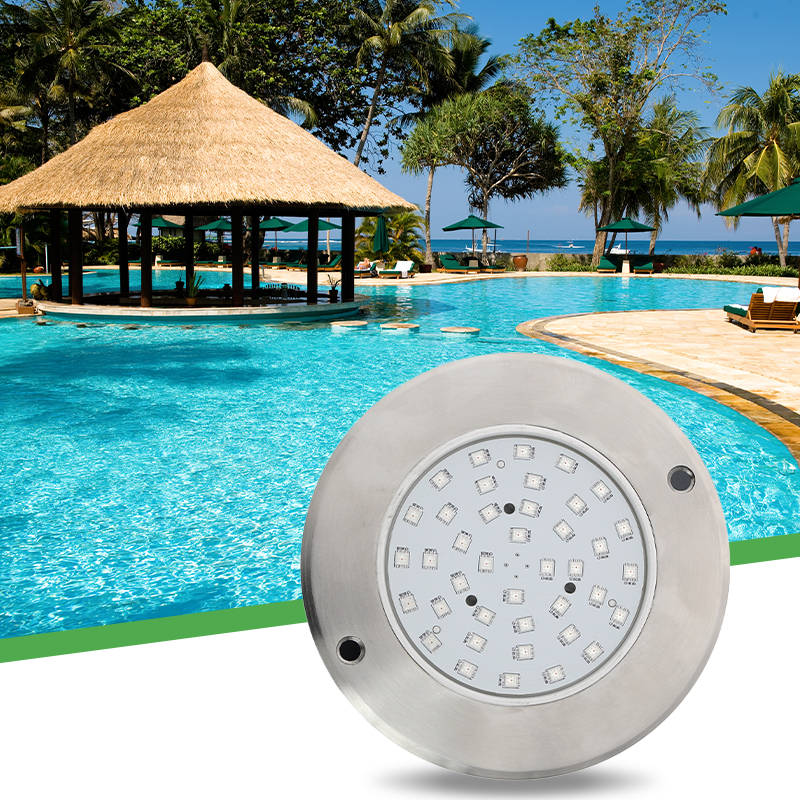8W DC12V Stainless Steel 304# IP68 Pool Lamp Underwater Swimming Pool Lights for Pools 800LM SP-YC120Q 120mm*H12mm 3000K 6000K
