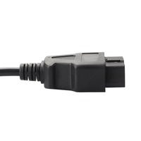 Câble d'extension OBD2 16 broches mâle-femelle de type rond pour outils de diagnostic de véhicules