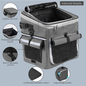 IDS vélo <span class=keywords><strong>de</strong></span> plein air randonnée Camping vélo panier porte-animal <span class=keywords><strong>de</strong></span> compagnie petit chien sac à dos en maille ventilé sac à <span class=keywords><strong>guidon</strong></span> - Product Image 3