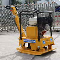 Compacteur à plaque marchante réversible à moteur essence haute performance avec 9 CV et une force centrifuge de 30 KN pour le compactage des sols routiers