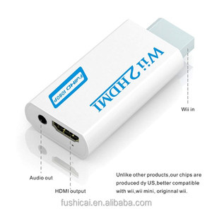 Blanco y Negro 1080P <span class=keywords><strong>Wii</strong></span> a <span class=keywords><strong>HD</strong></span> Adaptador Wii2HDMI Convertidor para PC HDTV Monitor Display - Product Image 3