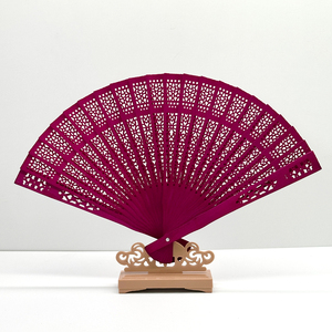 Abanicos de Mano de Bambú con Impresión y Grabado Personalizados a Precio Económico, Abanico de Madera Plegable como Regalo Promocional para Decoración de Bodas y Fiestas - Product Image 6