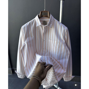 Nouvelle <span class=keywords><strong>chemise</strong></span> imprimée à manches longues pour <span class=keywords><strong>homme</strong></span>, style coréen, coupe ajustée, à <span class=keywords><strong>carreaux</strong></span>, polyvalente, décontractée et tendance, à rayures - Product Image 1