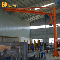 Grue à flèche autoportante d'atelier 1T 3T 5T avec palan électrique à câble pour le levage de matériaux