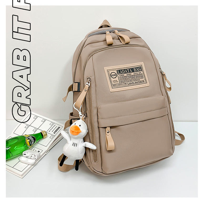 Khaki ribbon pendant